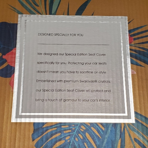 2 Front Seat Covers Floral Embellished Swarovski - Picture 5 of 6